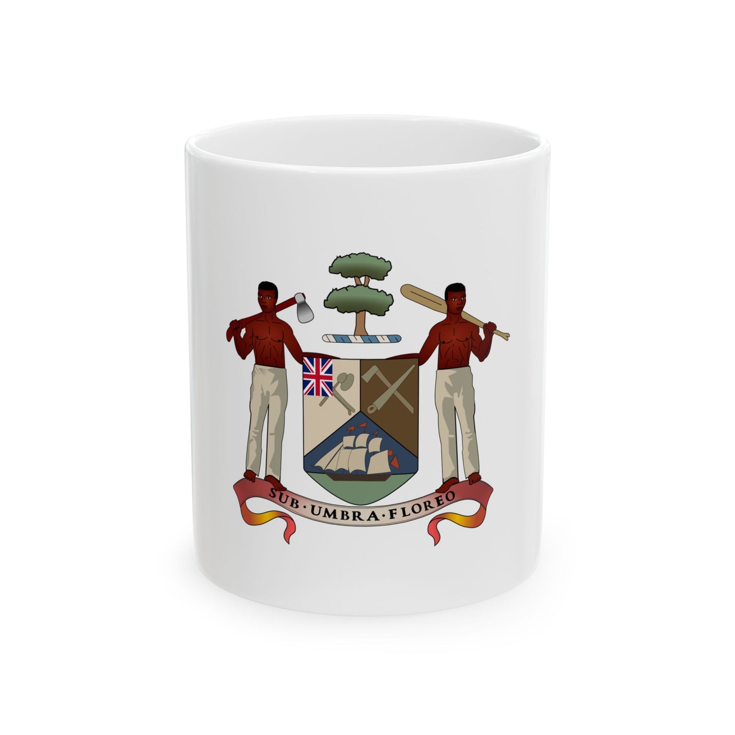 Coat of arms of British Honduras (1907-1967) - White Coffee Mug
