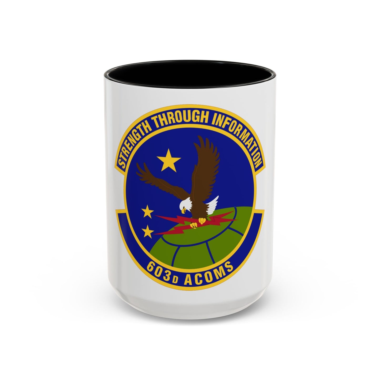603d Air Communications Squadron (U.S. Air Force) Accent Coffee Mug