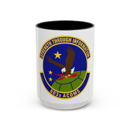 603d Air Communications Squadron (U.S. Air Force) Accent Coffee Mug