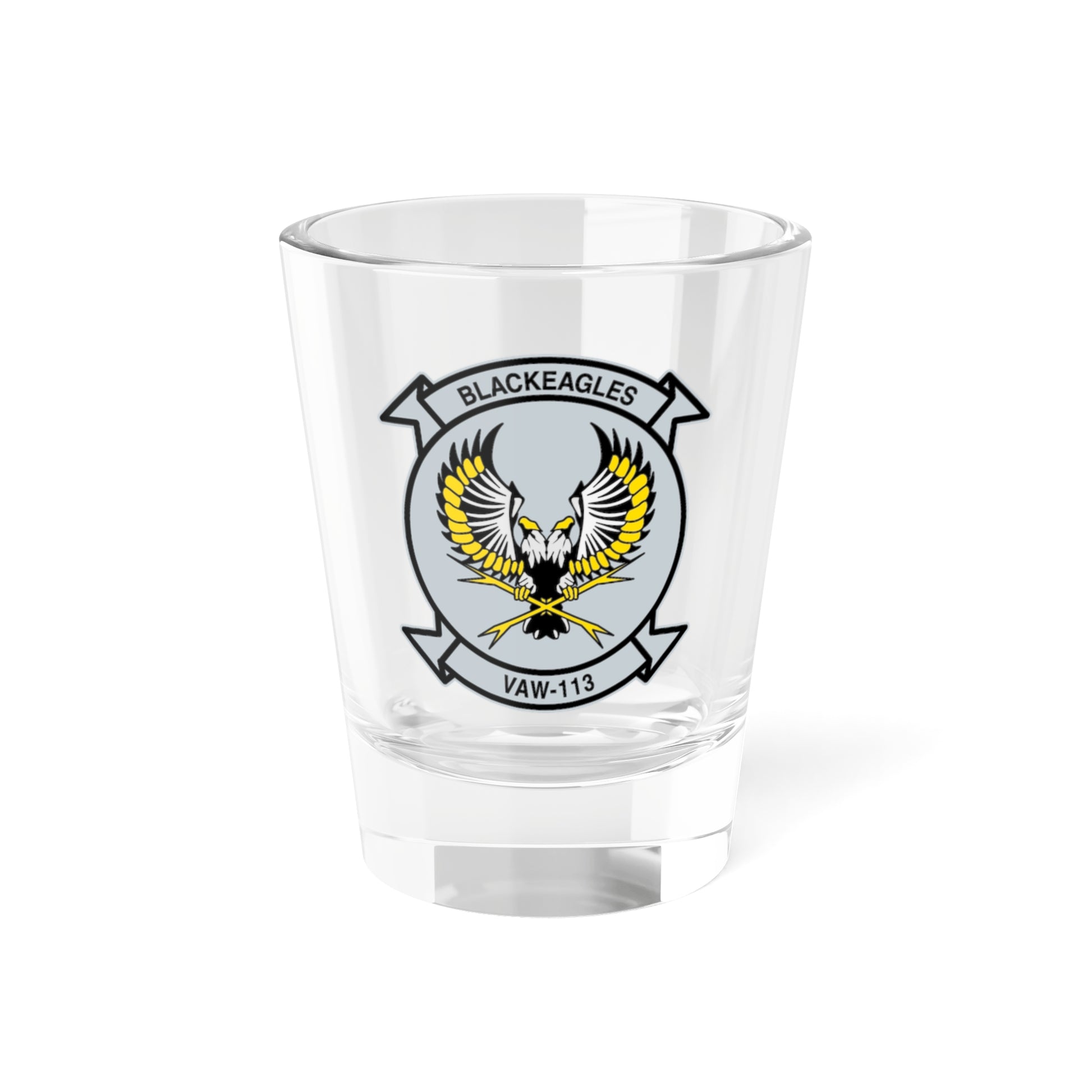 VAW 113 Blackeagles (U.S. Navy) Shot Glass 1.5oz-1.5oz-Go Mug Yourself