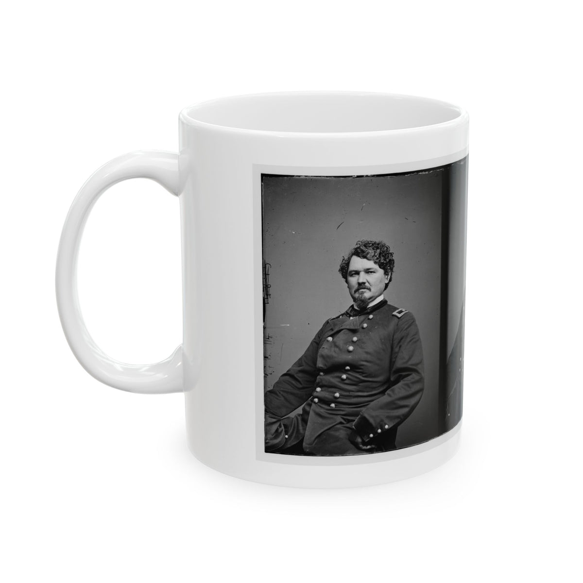 Portrait Of Brig. Gen. Samuel D. Sturgis, Officer Of The Federal Army (U.S. Civil War) White Coffee Mug