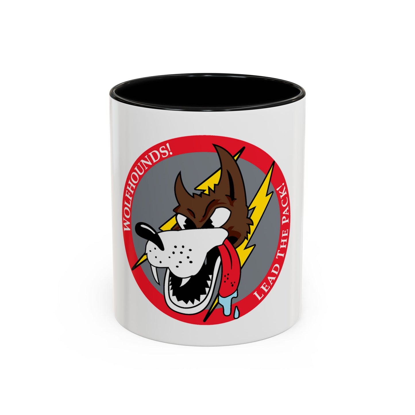 Red Wolfhound Patch (U.S. Air Force) Accent Coffee Mug