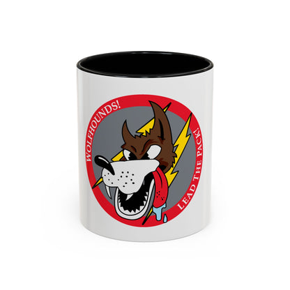 Red Wolfhound Patch (U.S. Air Force) Accent Coffee Mug