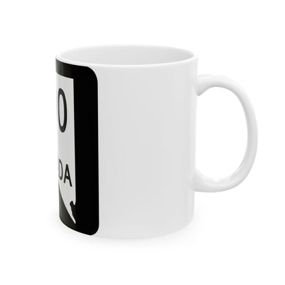 Nevada 000 nopath (Nevada) (Road Sign) White Coffee Mug
