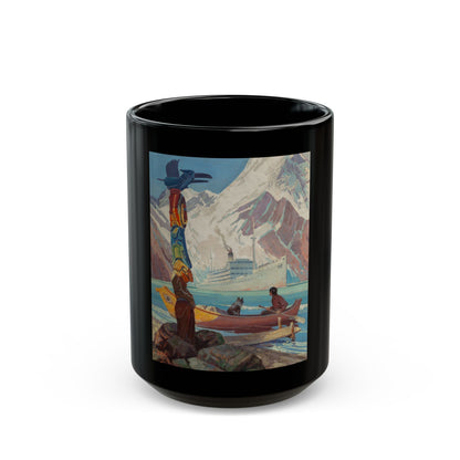 Changing Face of Alaska, Country Gentleman cover, July 1939 - Black Coffee Mug-15oz-Go Mug Yourself