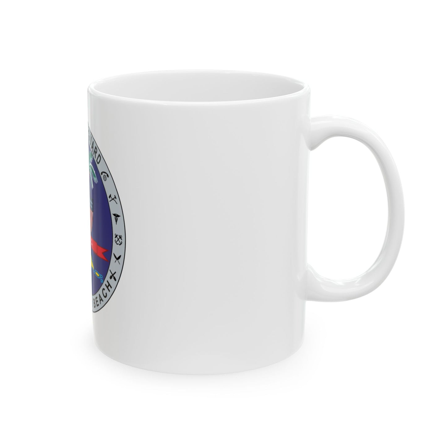 Base Miami Beach (U.S. Coast Guard) White Coffee Mug