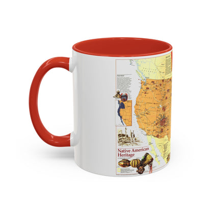 North America - Native American Heritage (1991) (Map) Accent Coffee Mug