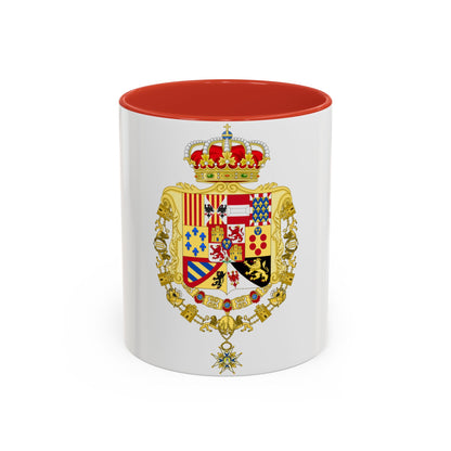 Royal Greater Coat of Arms of Spain (1761-1868 and 1874-1931) - Accent Coffee Mug