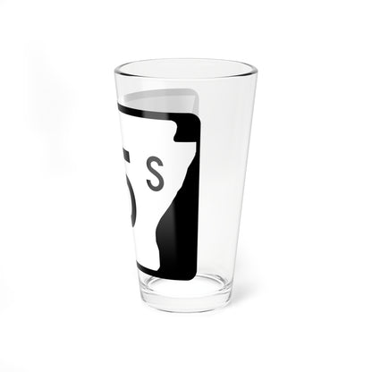 Arkansas 25S (Arkansas) (Road Sign) Pint Glass 16oz