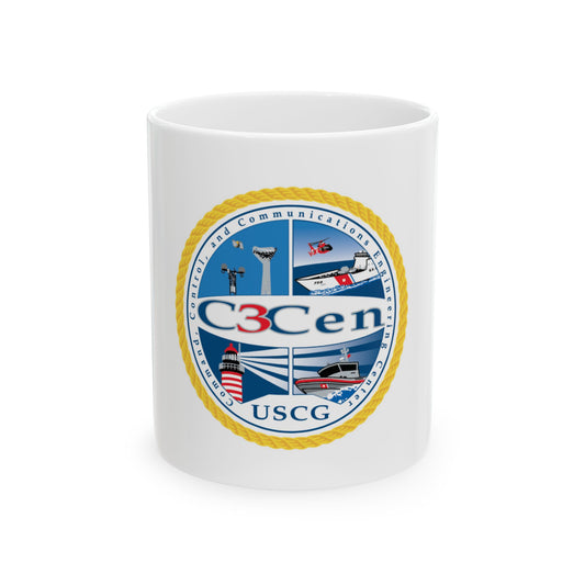 USCG C3 Cen Command Control Comm Engineering (U.S. Coast Guard) White Coffee Mug