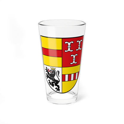 DEU Altkreis Borken COA (Germany) (Coat of Arms) Pint Glass 16oz