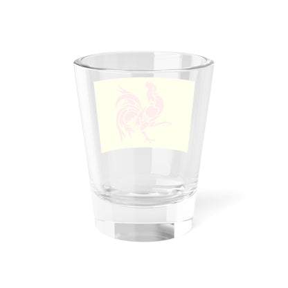 Flag of Wallonia the French Community and Walloon Region Belgium - Shot Glass 1.5oz