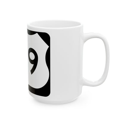 US 109 NY (New York) (Road Sign) White Coffee Mug