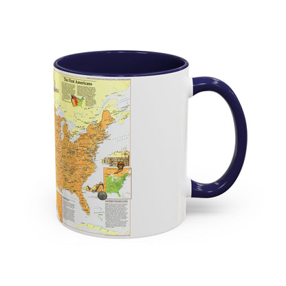 North America - Native American Heritage (1991) (Map) Accent Coffee Mug