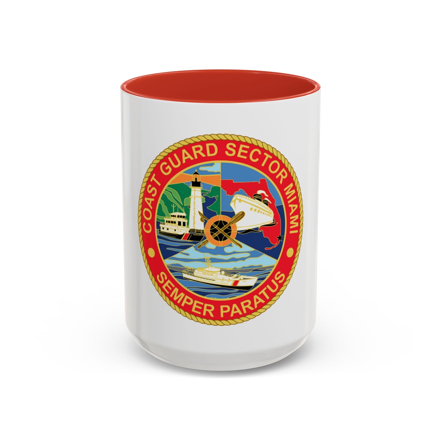USCG Sector Miami (U.S. Coast Guard) Accent Coffee Mug