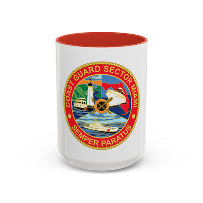 USCG Sector Miami (U.S. Coast Guard) Accent Coffee Mug