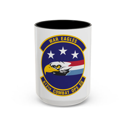 612th Combat Operations Squadron (U.S. Air Force) Accent Coffee Mug