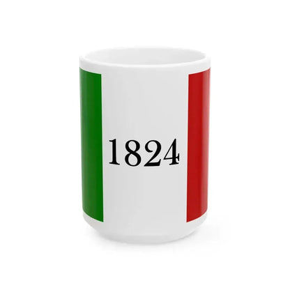 1824 Flag (United States) White Coffee Mug 15oz - Go Mug Yourself
