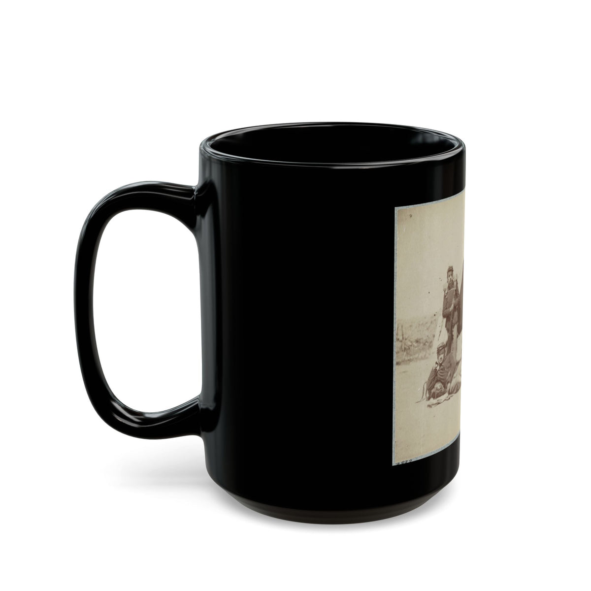 22d New York State Militia Near Harpers Ferry, Va., 1861 I.E.1862 003 (U.S. Civil War) Black Coffee Mug