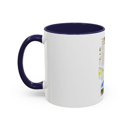 USA - North Central States 2 (1974) (Map) Accent Coffee Mug