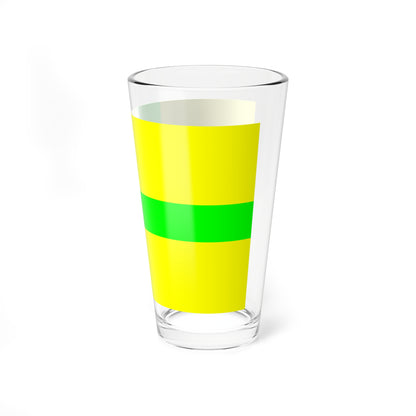 Unofficial flag of Gotland (Sweden) Pint Glass 16oz