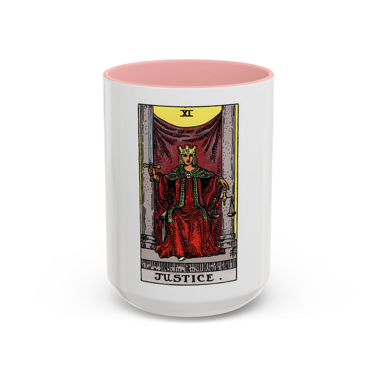 Justice (Tarot Card) Accent Coffee Mug