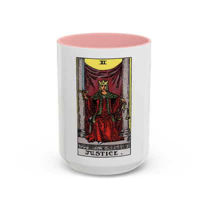 Justice (Tarot Card) Accent Coffee Mug