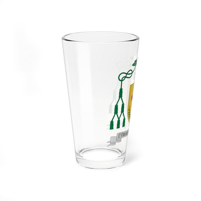 Escudo de César Augusto Franco Martínez (Spain) (Coat of Arms) Pint Glass 16oz