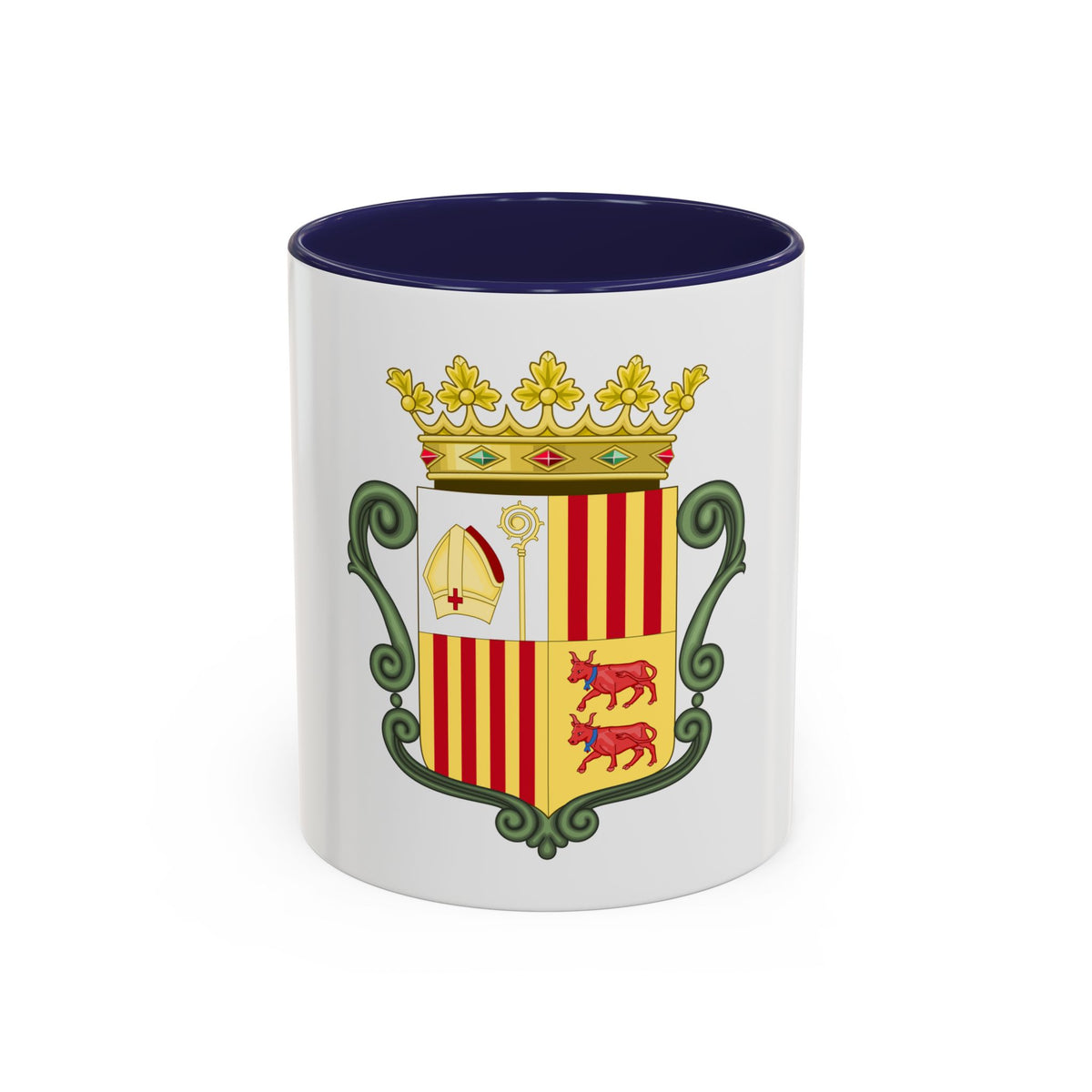 Coat of arms of Andorra (1800-1949) - Accent Coffee Mug