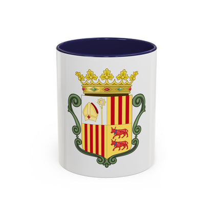Coat of arms of Andorra (1800-1949) - Accent Coffee Mug