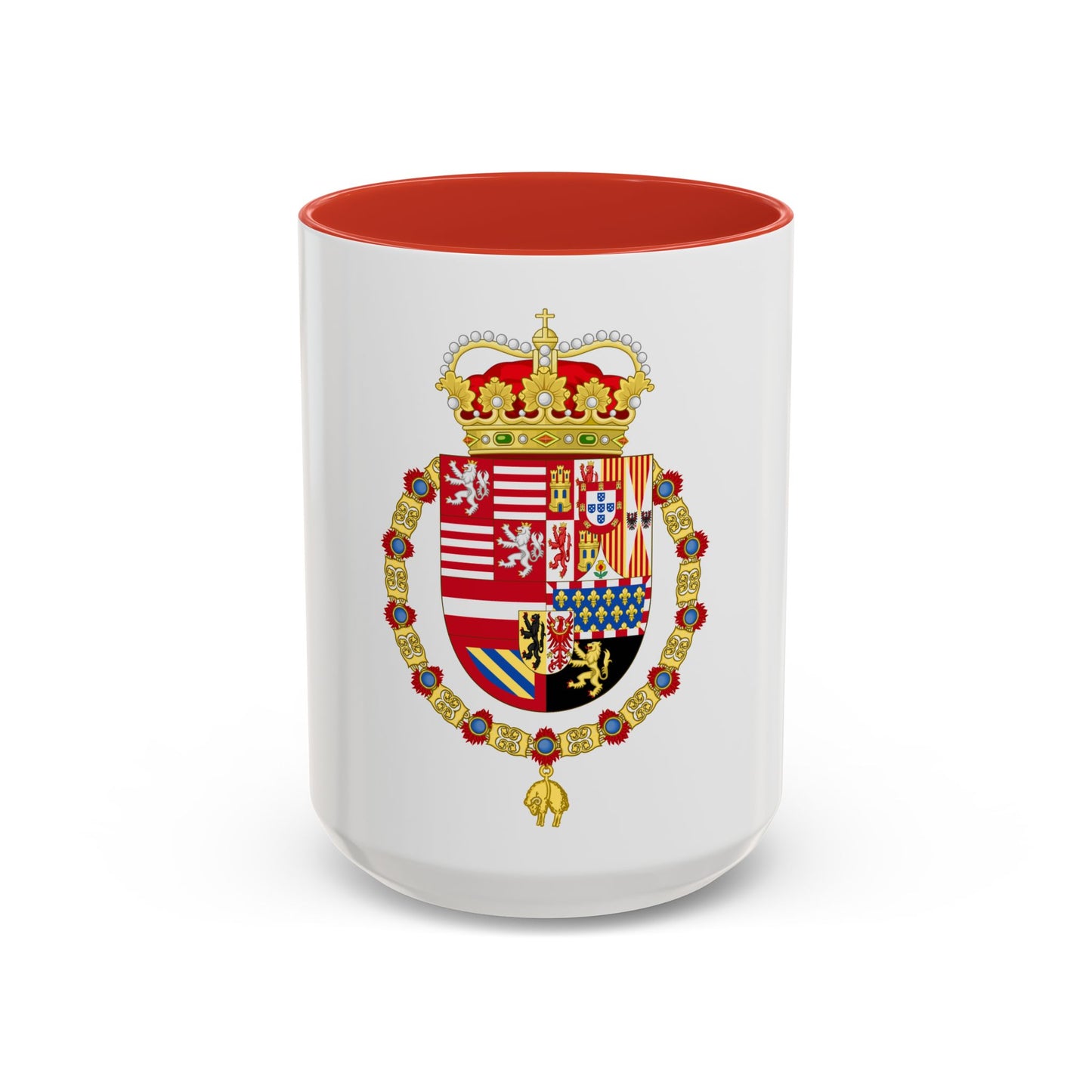 Coat of Arms of Archduke Albert of Austria as Governor-Monarch of the Low Countries - Accent Coffee Mug