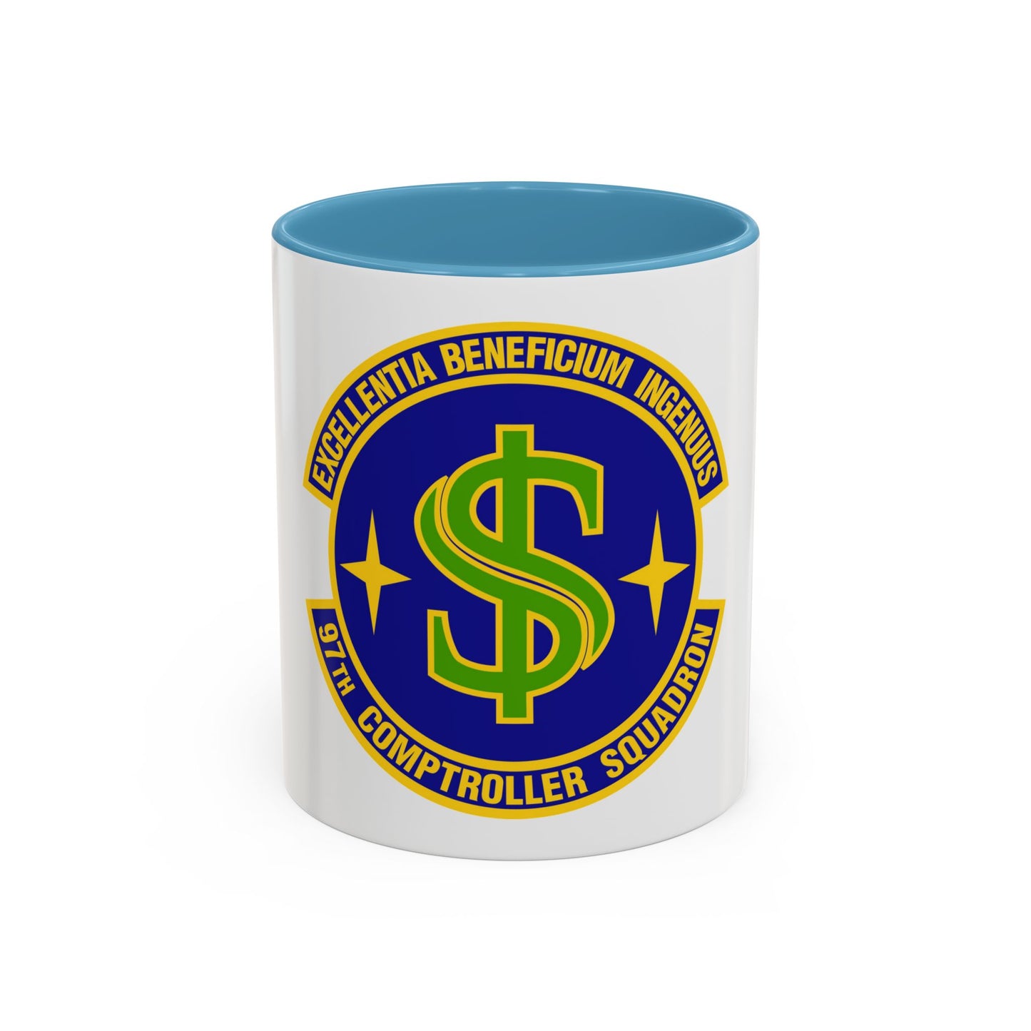 97th Comptroller Squadron (U.S. Air Force) Accent Coffee Mug