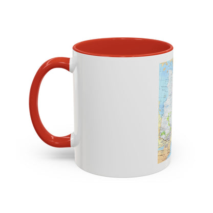 Canada - Quebec & Newfoundland (1980) (Map) Accent Coffee Mug