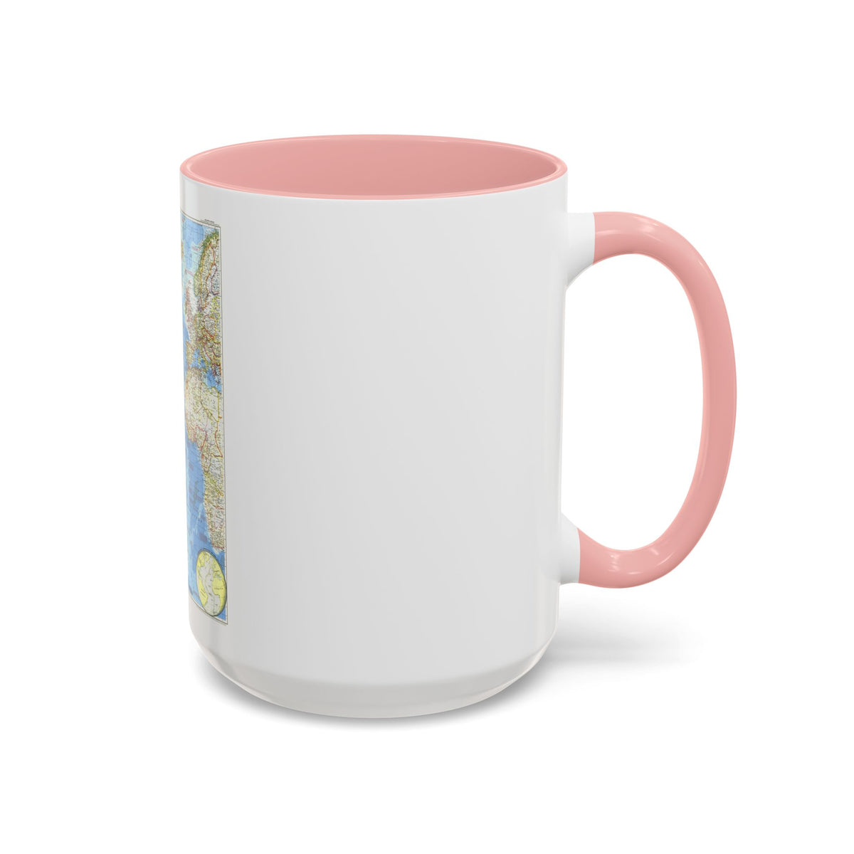 Atlantic Ocean (1955) (Map) Accent Coffee Mug