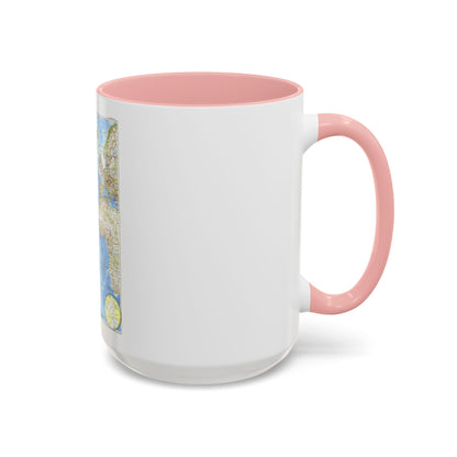 Atlantic Ocean (1955) (Map) Accent Coffee Mug