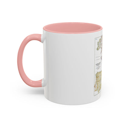Europe, Western (1950) (Map) Accent Coffee Mug