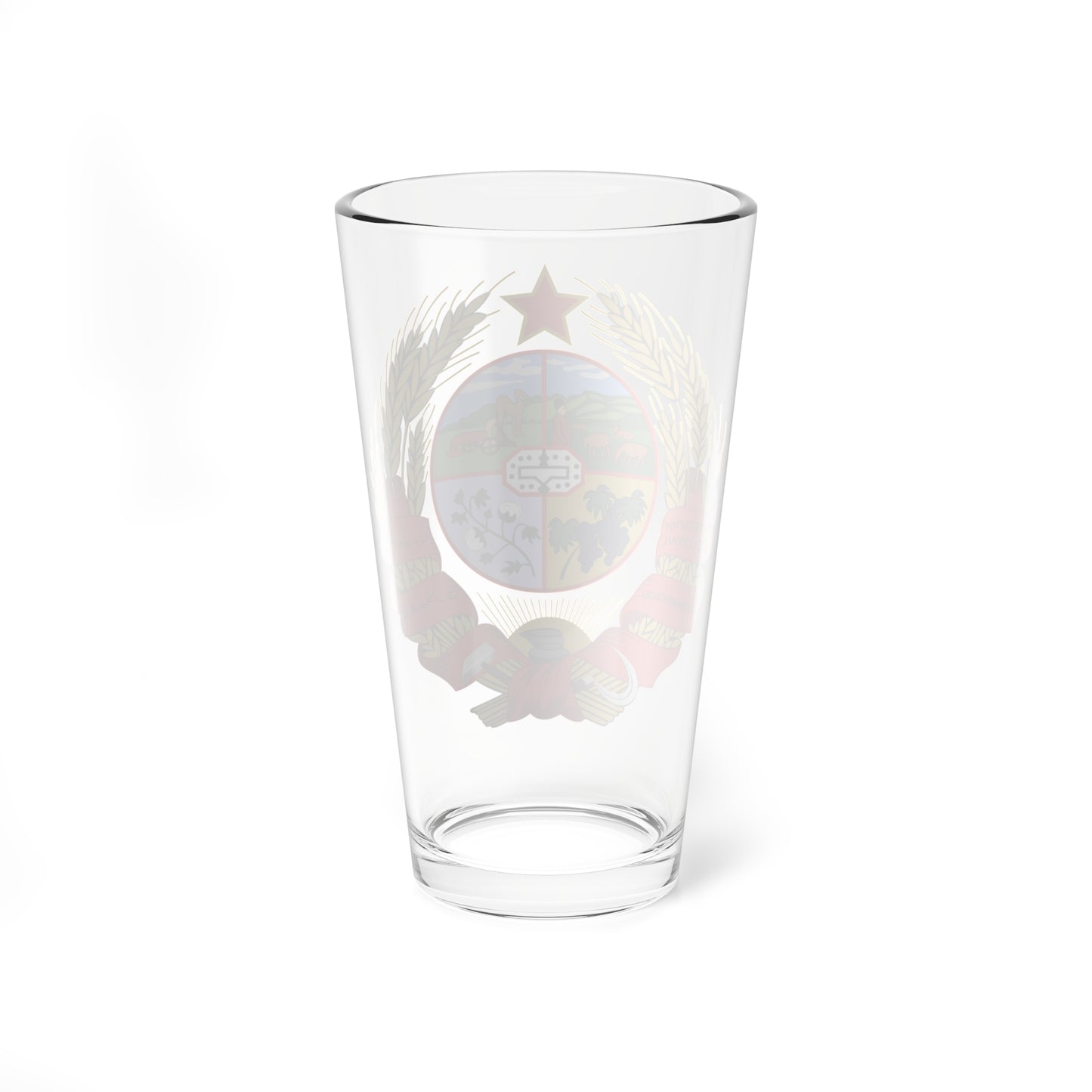 Emblem of the Turkmen SSR 1926-1927 (Soviet Union) (Coat of Arms) Pint Glass 16oz
