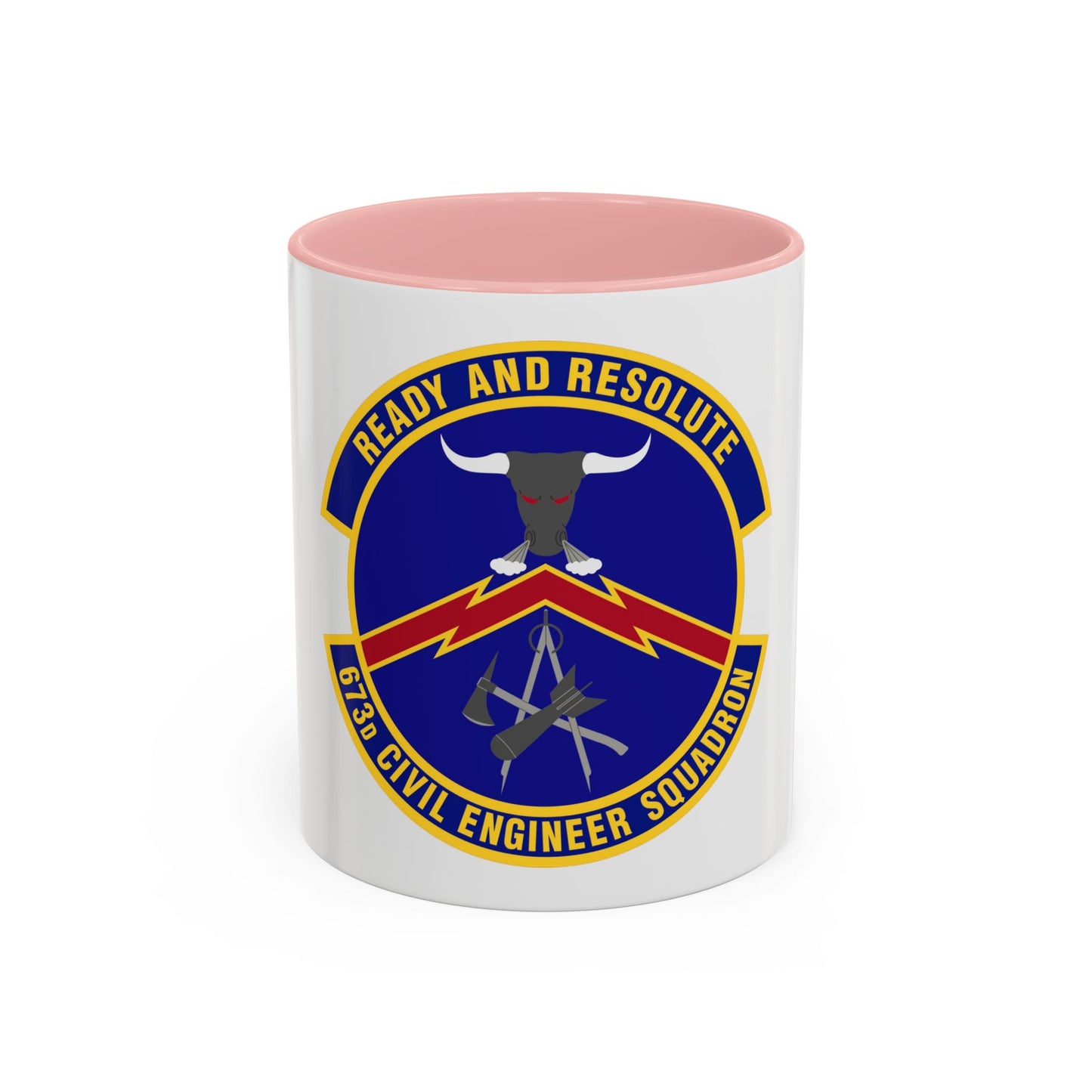 673d Civil Engineer Squadron (U.S. Air Force) Accent Coffee Mug