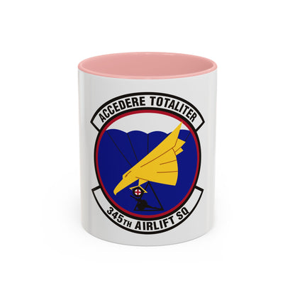 345th Airlift Squadron (U.S. Air Force) Accent Coffee Mug