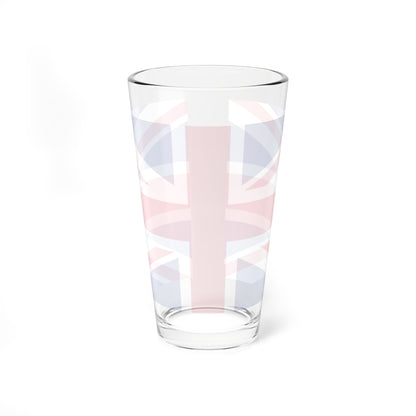 United Kingdom Flag Background (United Kingdom) Pint Glass 16oz