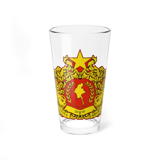 State seal of Myanmar (Myanmar) (Coat of Arms) Pint Glass 16oz