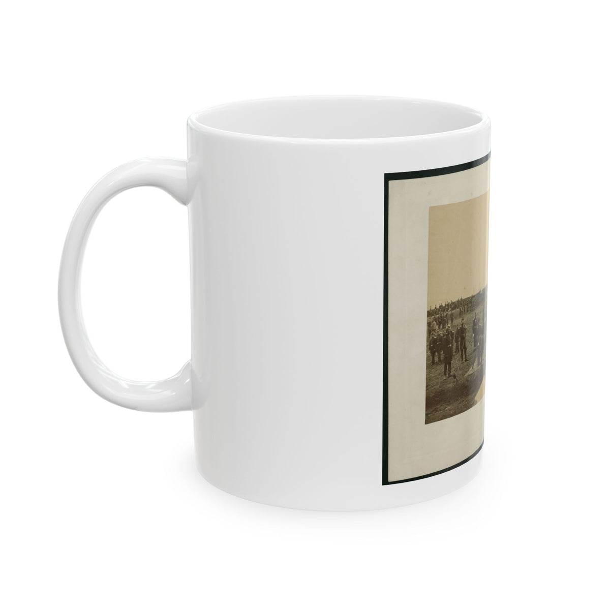 Brady's Incidents Of The War. (Fort Richardson Va.) Camp 1st. Conn Artilery Sic, Col. R.O. Tyler (U.S. Civil War) White Coffee Mug