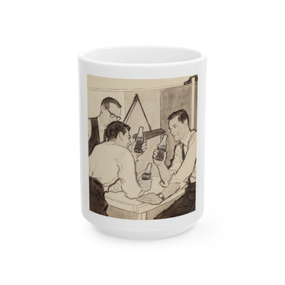 Group of Four Coca-Cola advertisements, 1960 (4) - White Coffee Mug