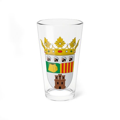 Escudo de Almudévar (Spain) (Coat of Arms) Pint Glass 16oz