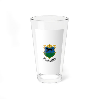 Flag of Kunbaracs vertical (Hungary) Pint Glass 16oz