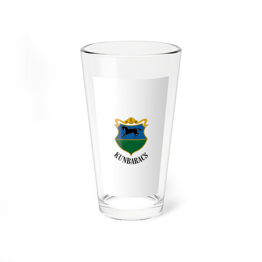 Flag of Kunbaracs vertical (Hungary) Pint Glass 16oz