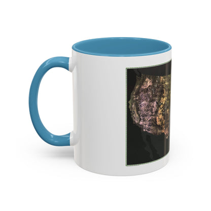 USA - Portrait U.S.A (1976) (Map) Accent Coffee Mug