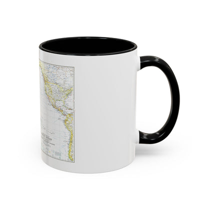 Pacific Ocean - Theater of War (1942) (Map) Accent Coffee Mug