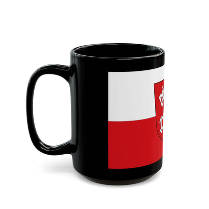 Flag of Regensburg 2 Germany - Black Coffee Mug-Go Mug Yourself