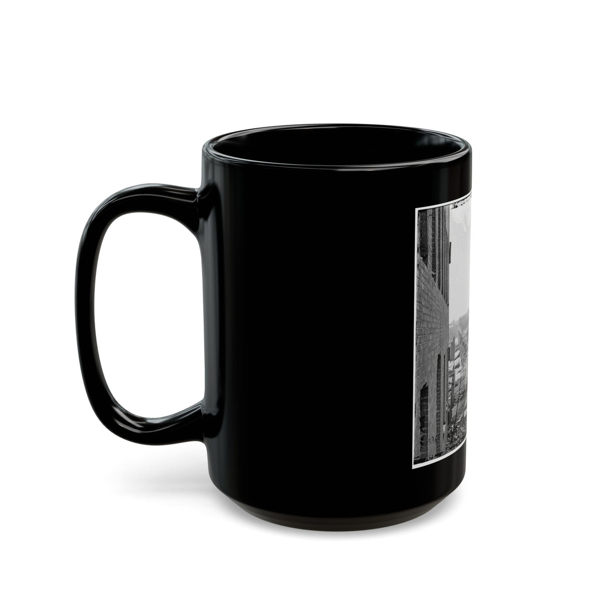Richmond, Va. Ruins Of Richmond & Petersburg Railroad Bridge (U.S. Civil War) Black Coffee Mug